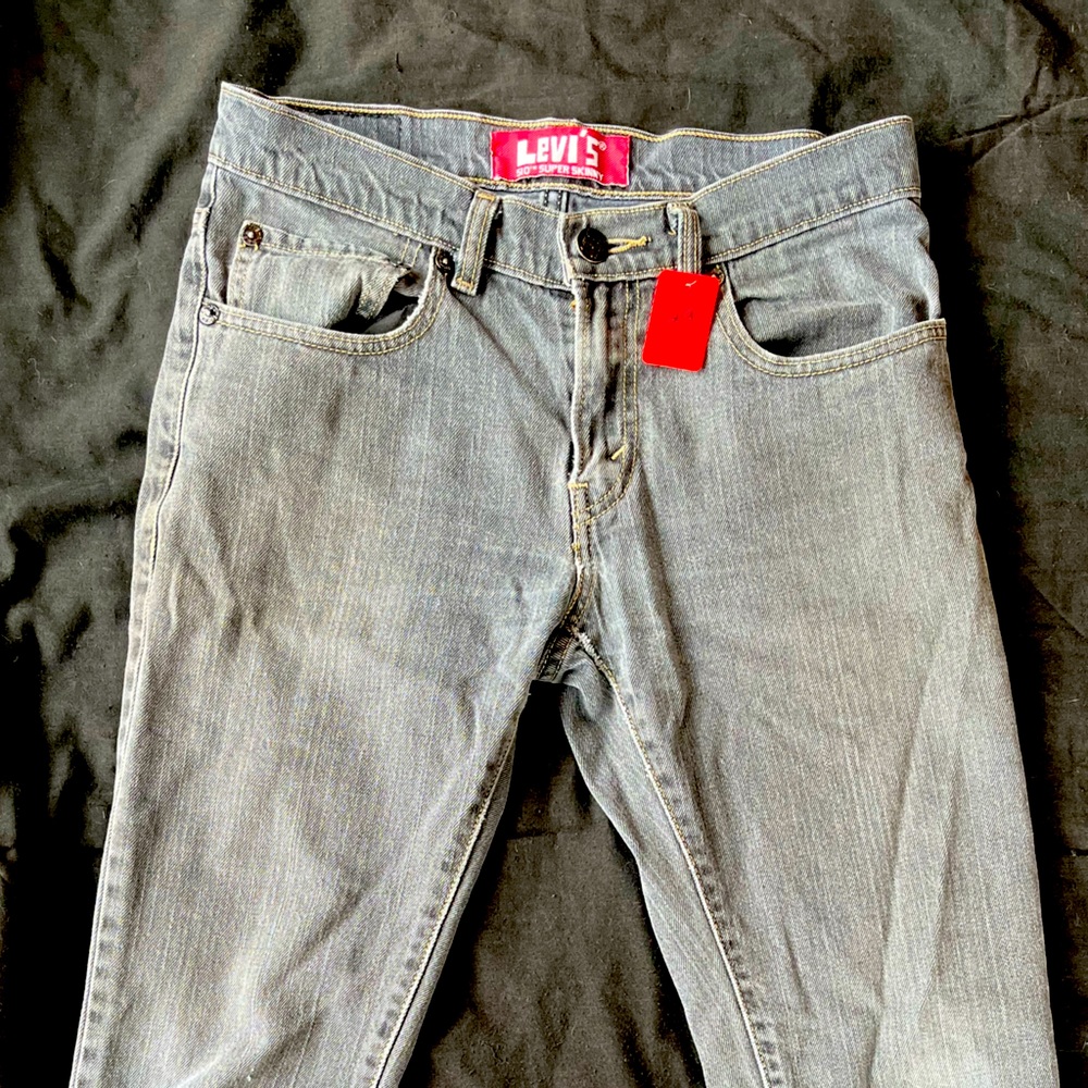 Levi Skinny Jeans -Gray Size 29w